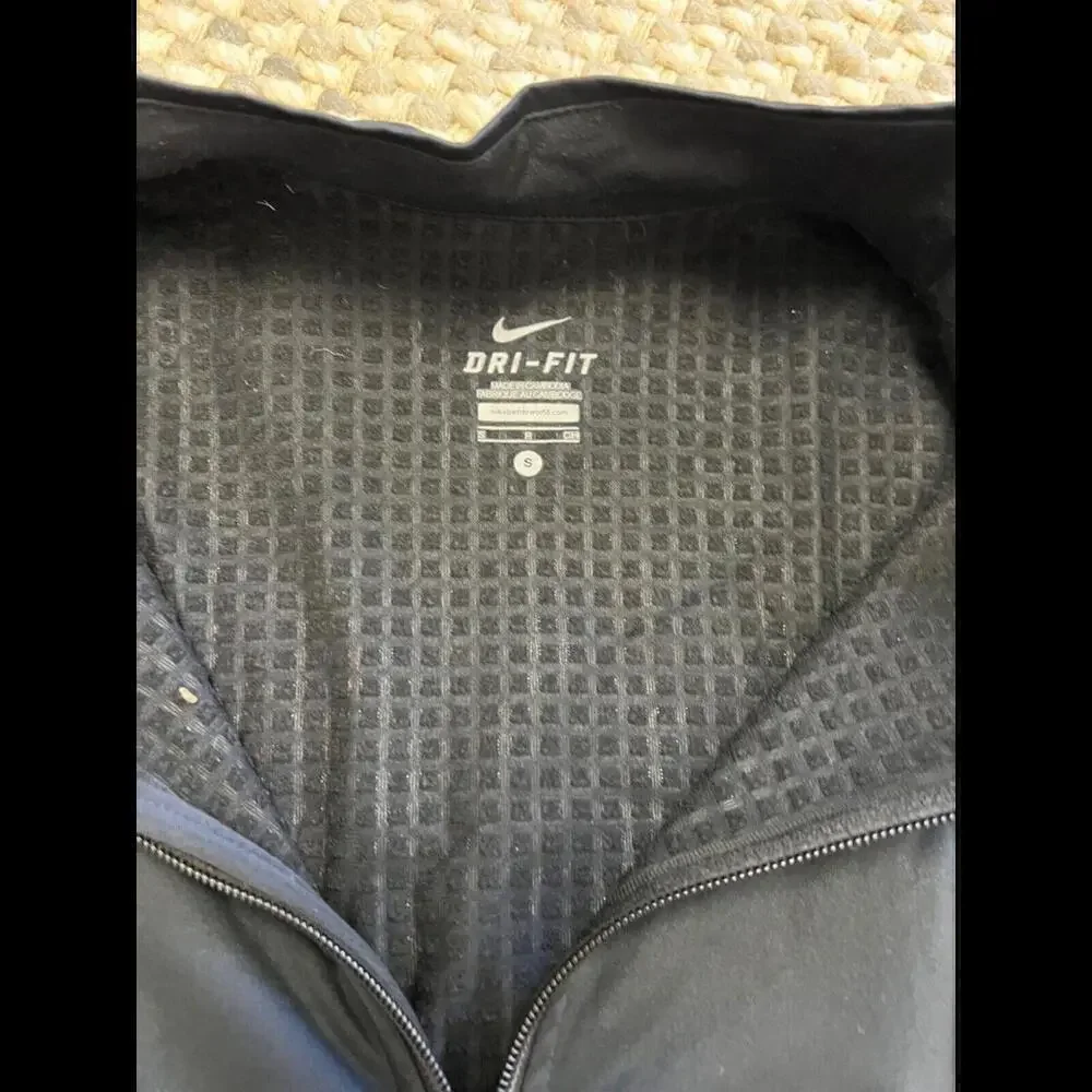 Nike Pro Dri Fit Running full Zip Training Top Women’s Size Small Black - Picture 2 of 6